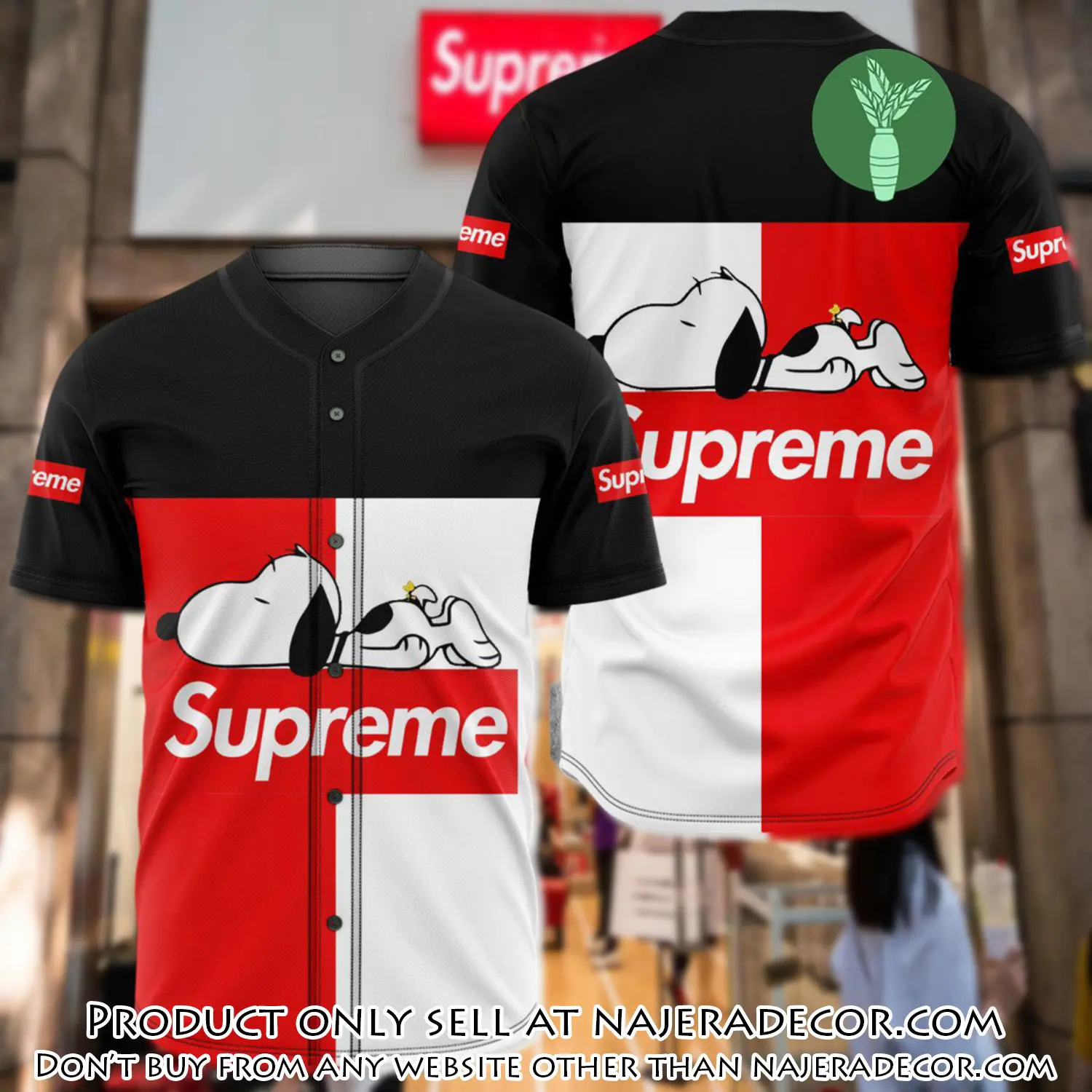 Supreme snoopy disney baseball jersey shirt luxury bjs1244 njr1801895